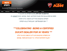 Tablet Screenshot of motosportspps.com